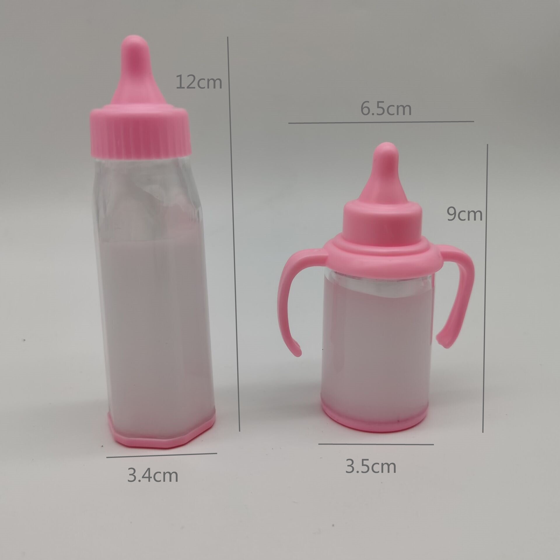 Cross-Border Doll Accessories Children's Pretend Play Simulation Liquid Milk Bottle Vinyl Doll Flowing Liquid Disappearing Magic Milk
