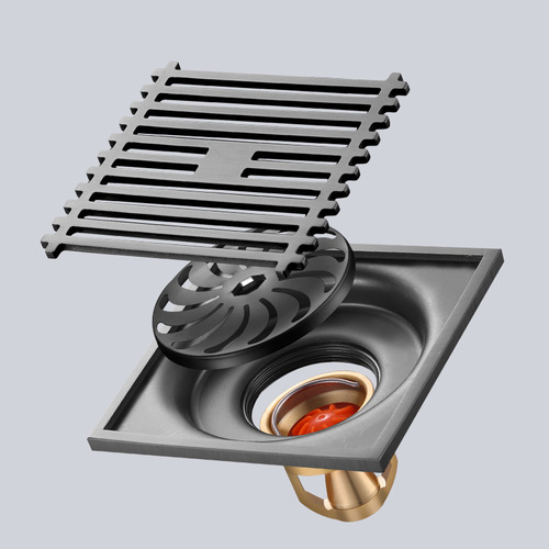 Stainless steel anti-malodor submersible shower drain for bathroom shower balcony terrace universal anti-clog wholesale drain