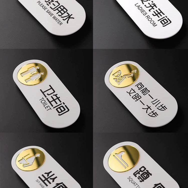 Высококачественная табличка для ванной комнаты, 3D креативная стерео мужская и женская табличка для туалета, табличка на двери туалета, запрет на курение