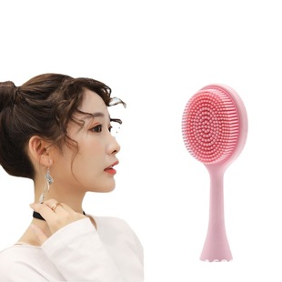 Pore Cleaner Silicone Facial Cleanser Brush Head Replacement Head Electric Toothbrush Replaceable for Adult Women Face Washing Artifact Soft Hair