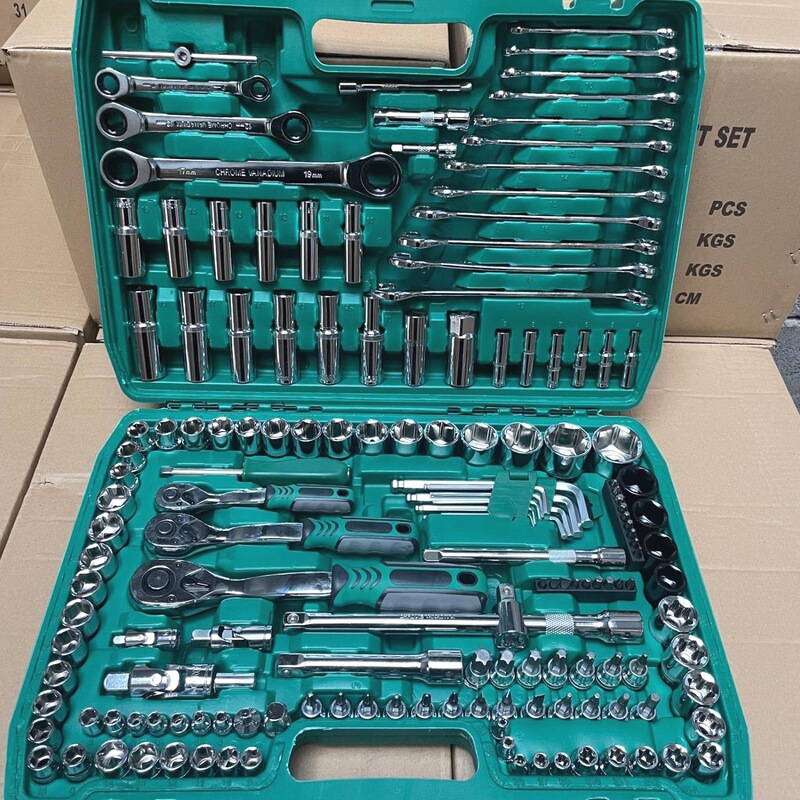 Minda Hardware 150 ピース自動車修理ツールセット車の修理セットソケットレンチ組み合わせツール修理|undefined