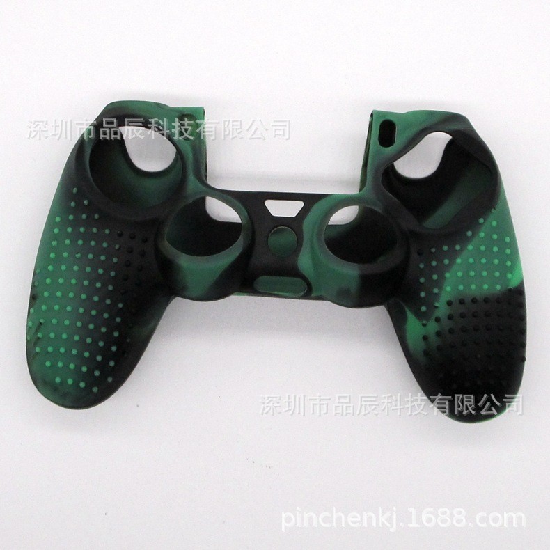 Ps4 caso de la manija cinta de camuflaje Punto de silicona caso PS4 manejar cubierta protectora pro Slim antideslizante caja de la máquina de juego