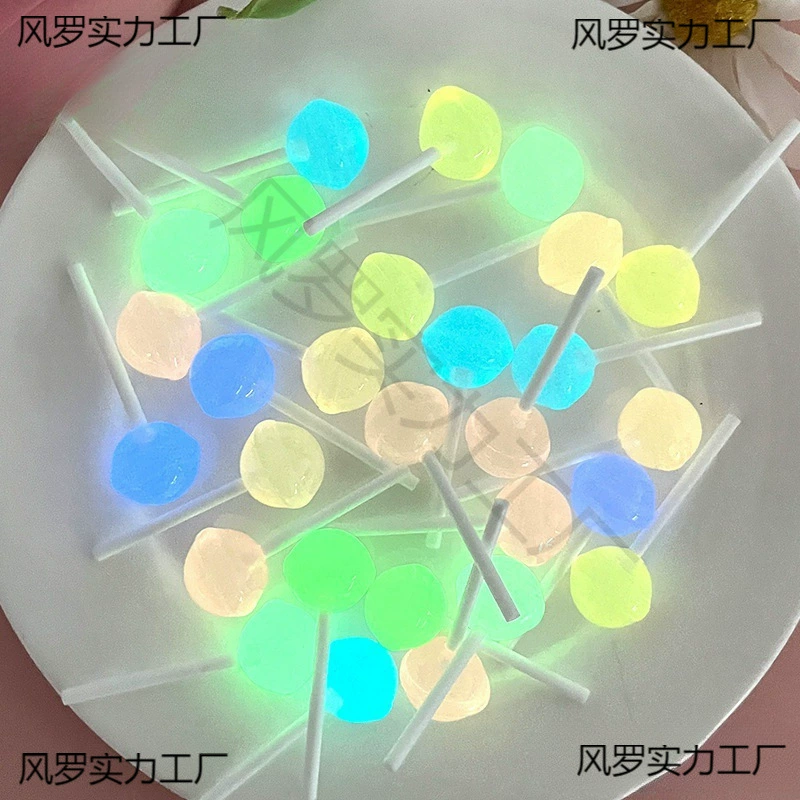 Светящийся леденец смола фитинги оптом ручной работы для мобильного телефона чехол для холодильника наклейки для волос наклейки