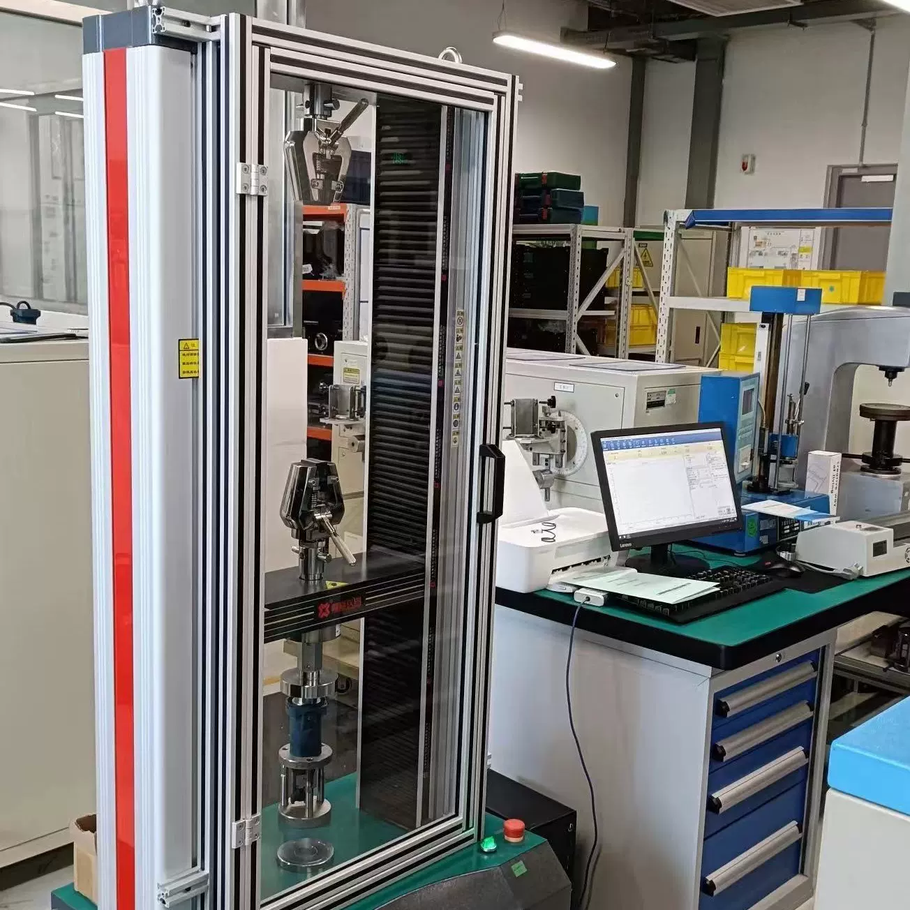 DM10T微机控制门式电子拉力试验机100KN新能源钢板延伸率弯曲试验