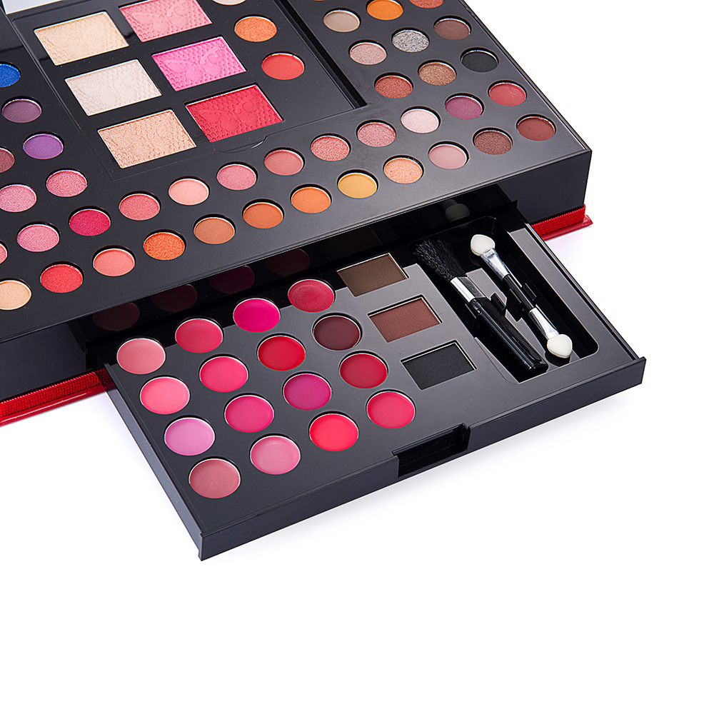 MISS YOUNG's new 88-color eyeshadow palette set, Eyeshadow, Blush, Eyebrow powder and lip gloss combination gift set Item Picture