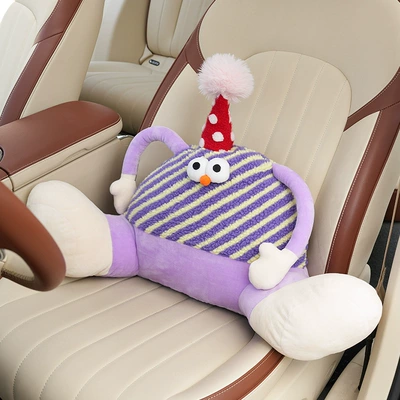 Neck Pillow Interior Accessories for — Waist support - plush-big-foot-monster-waist-striped-purple