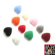 Plastic flocking heart color button high-leg children's clothing sweater button sweater button in stock 18mm