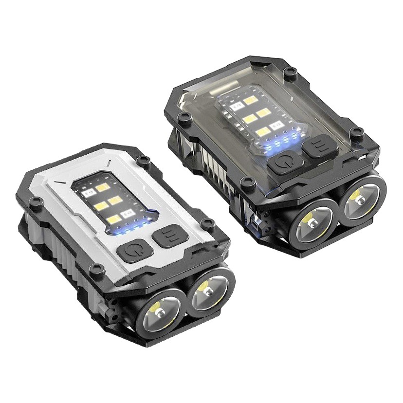 Lámpara de camping para exteriores transfronteriza, luz potente, lámpara de llavero multifuncional, lámpara de trabajo recargable, lámpara de advertencia de alto brillo, linterna portátil