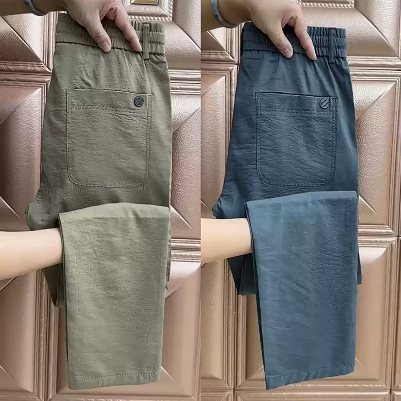 Clearance Sale Linen Casual Pants for Men Summer 2025 New Men's Pants Summer Thin Cotton Linen Nine-Tenths Pants