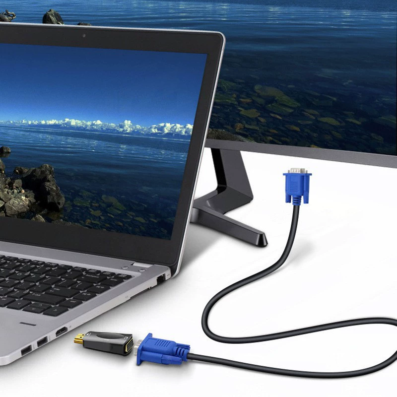 HDMI к VGA преобразователь головы для HDMI конвертер компьютер ноутбук проект проект проект