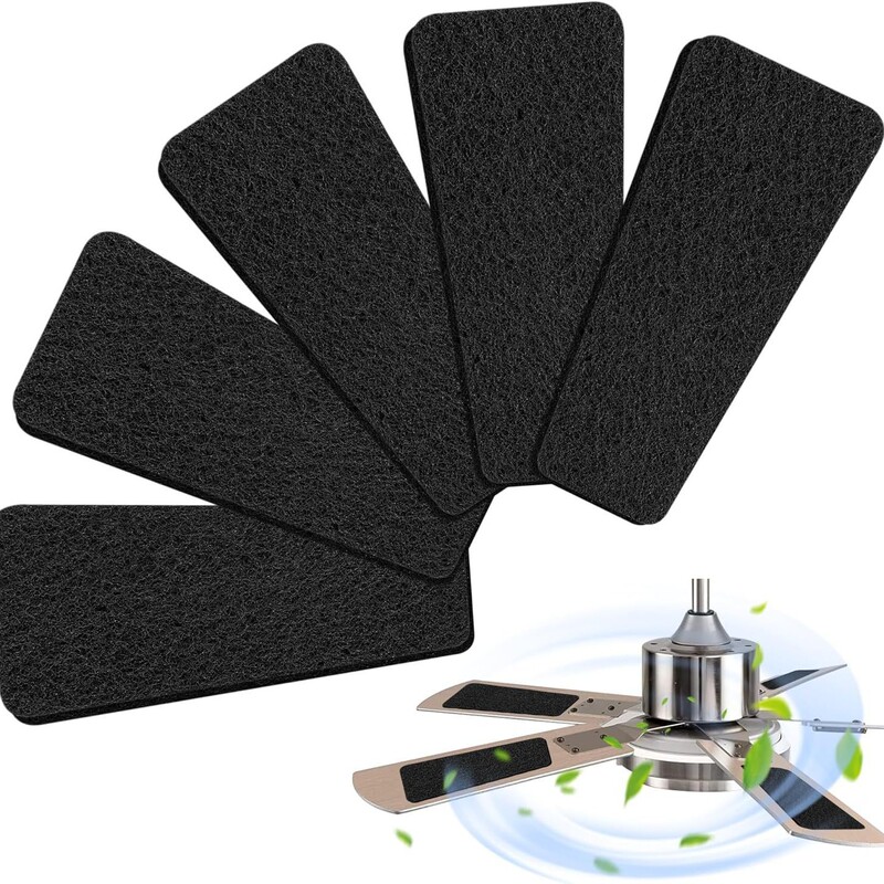 Amazon Leaf-Shaped Ceiling Fan Air Purification Filter Cotton Electric Fan Activated Carbon Filter Cotton Deodorizes and Removes Odors and Exhaust Gases