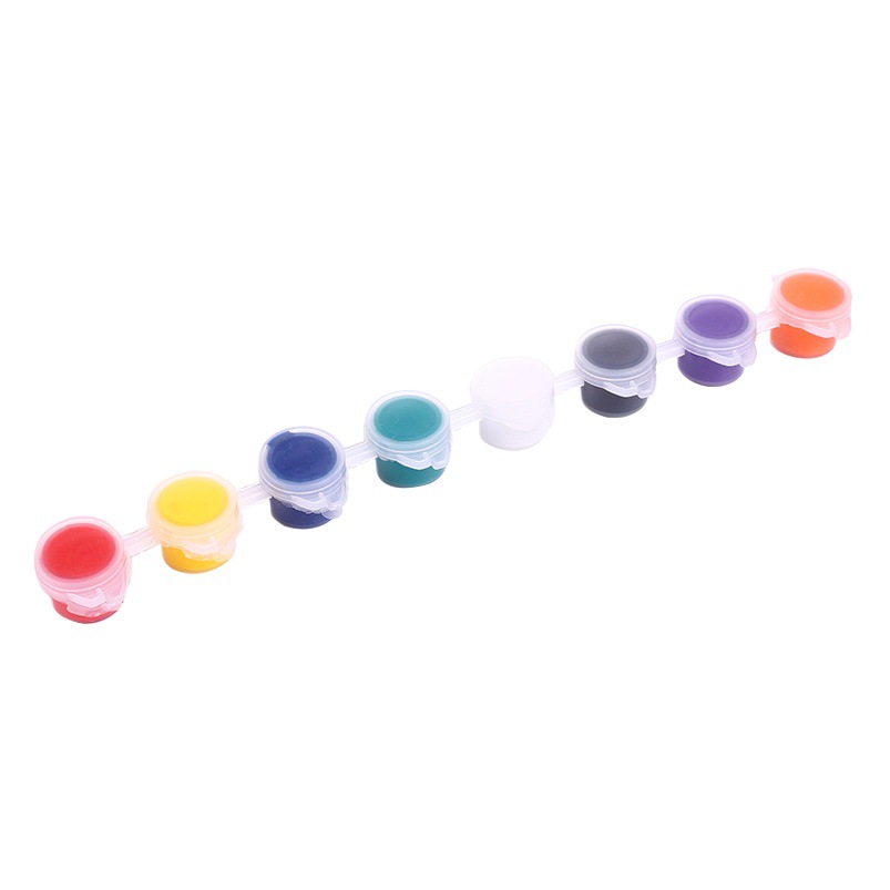 Pintura de vinilo de 3ml Traje de pluma de una pieza de 8 colores para niños DIY graffiti pintado pintura de cometa tira de pigmento Acrílico