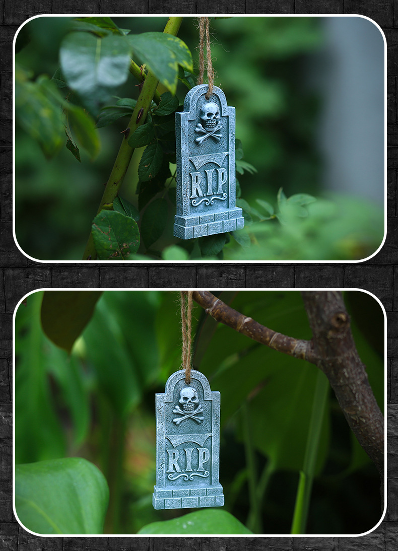 Halloween Tombstone Synthetic Resin Festival Hanging Ornaments display picture 2