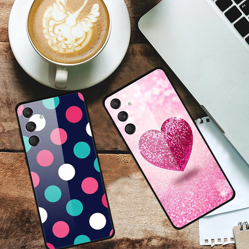 Suitable for Samsung M55 5g Mobile Phone Case, Personalized Colorful Bottle with Colorful Feathers, Tempered Glass, One Piece Wholesale Cross-Border Dropshipping Suitable for Samsung M55 5g Mobile Phone Case, Personalized Colorful Bottle with Colorful Feathers, Tempered Glass, One Piece Wholesale Cross-Border Dropshipping