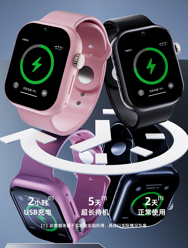 The 5G all-network children's smartwatch can insert a card for video calls, intelligently locate students, and has a long battery life for both boys and girls undefined