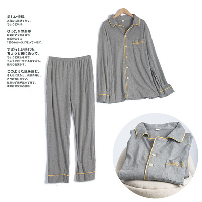 男款睡衣男士春秋款秋季棉質長袖家居服男式秋冬款冬季男套裝大碼