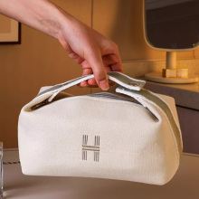 便携化妆包手提帆布大容量旅行洗漱包高级感防水化妆护肤纳