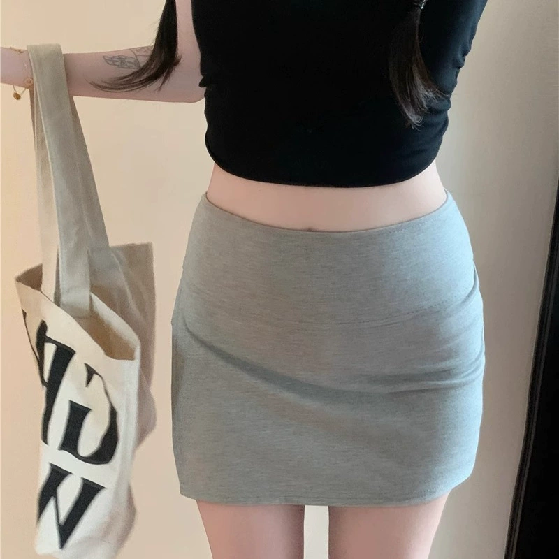 Skirt, thin trousers, fitted sports shorts, protective underware, high waist