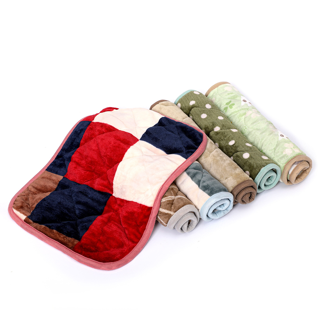 D fábrica al por mayor de impresión de dibujos animados de algodón caliente manta para mascotas de cuero Taobao al azar acolchado alfombra para mascotas