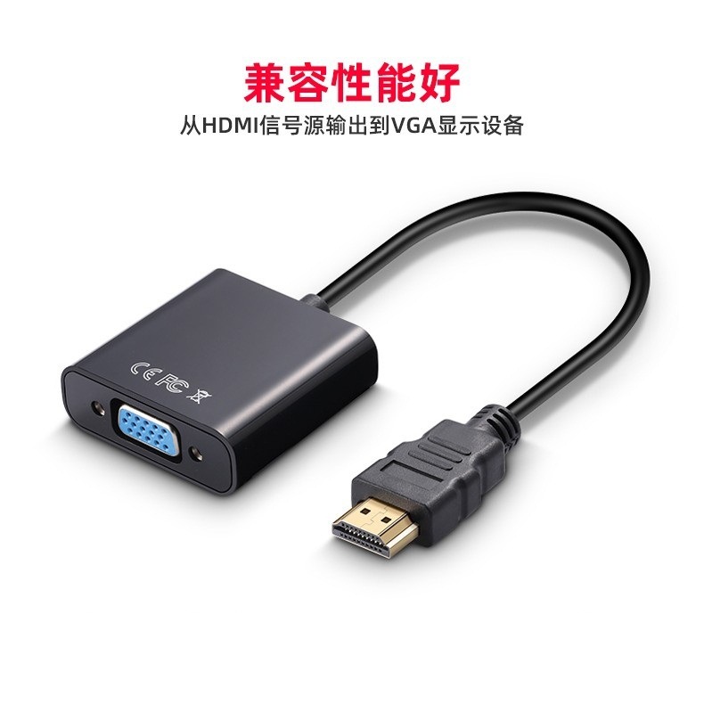 Hdmi-vgaコンピュータのセットトップボックスのビデオケーブル変換器の高品位ビデオインターフェース変換ケーブルはオーディオなしです。|undefined