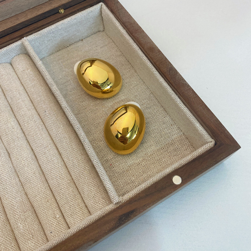 Fashion Geometric Copper Three-dimensional Ear Studs 1 Pair