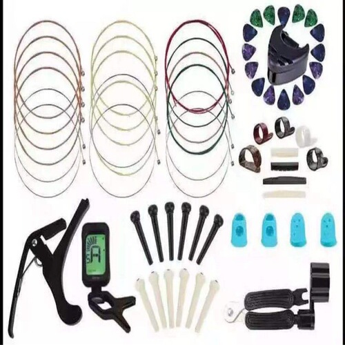 Guitar Accessories Set Amazon Best Selling Capo Picks Strings 3-in-1 String Changing Tool Set