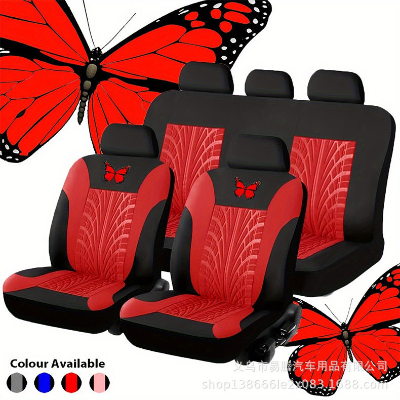 Butterfly craft car seat cover four seasons general special craft embossed fabric car seat cushion foreign trade cross-border Asia
