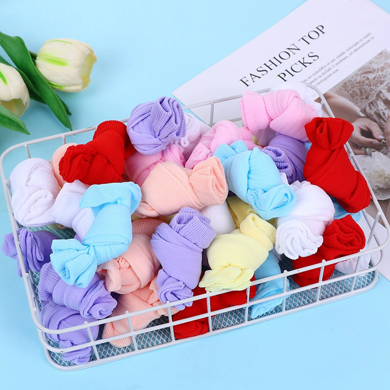 Детские конфеты носки для мужчин и женщин Детские дети весна и лето цветные одноразовые короткие чулки для игровой площадки тонкие детские носки