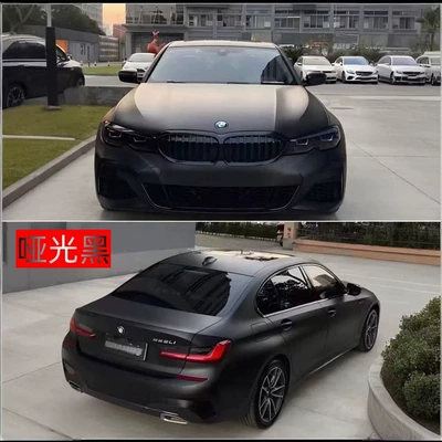 Super Matte Metallic Film for Cars, High-Quality Auto Color Change Film - pet-matte-black-super-matte-black-152m-x-17m