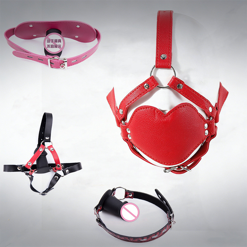 Adult Products Sm Sex Harness  Gag  Device Pu Silicone Mouth Ball Deep Throat Alternative Gag Sex Toy