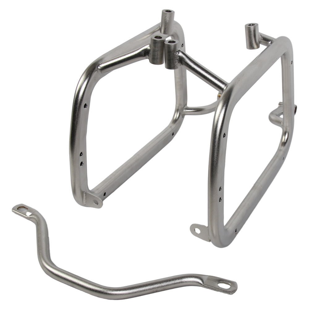 Aplicable a Kaiyue 525 motocicleta caja lateral de aleación de aluminio soporte de acero inoxidable 525 caja lateral de aleación de aluminio marco lateral fijo