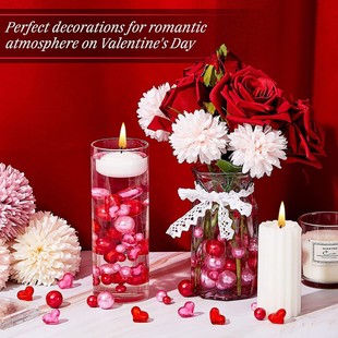 In stock Amazon new Valentine's Day Pearl vase candy Pearl filler gel beads decorative filler