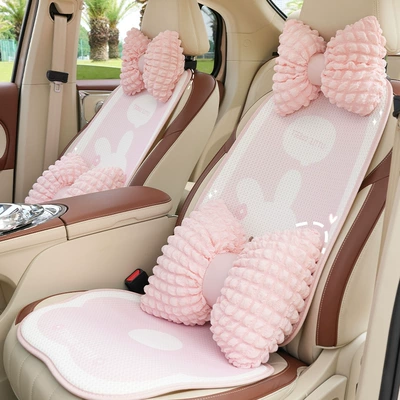 Puff grid car headrest comfortable fatigue relief car seat neck pillow back cushion four seasons universal car headrest