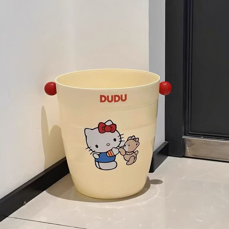Bathroom Kitchen Dopamine Living Room High-Value Dormitory Large-Capacity Trash Can Office Kitty Cat Wastebasket