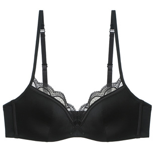 French Sexy Underwear, Thin Glossy Lace Bra, Big Breasts, Small Breasts, Anti-Sagging Underwear Bra