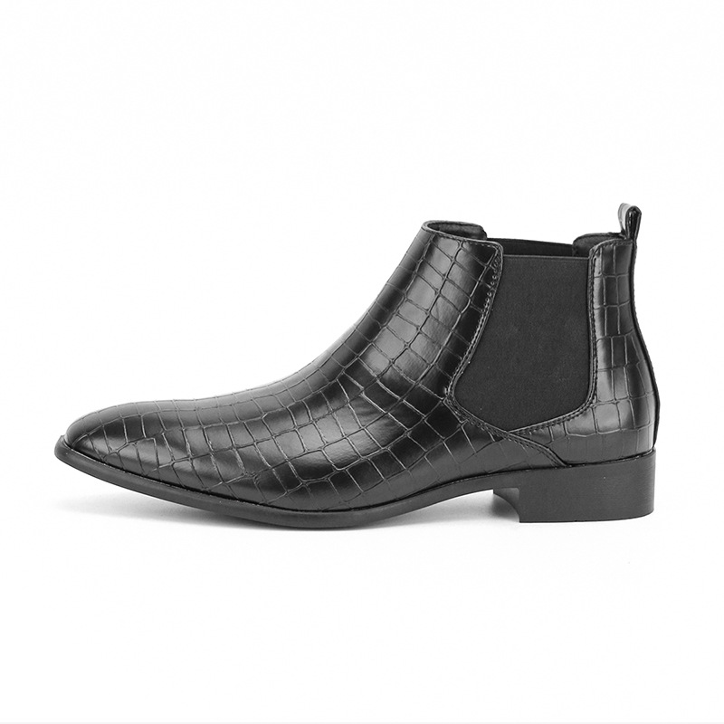 Stivali da uomo Scarpe da uomo con testa quadrata piccola tutti gli stivaletti da uomo alla moda_voghion.com