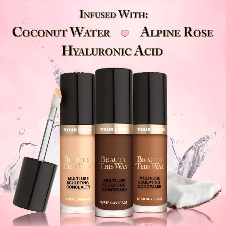 Too Faced Concealer, concelador de base, concelador de base de maquillaje ligero y fino, concelador de base líquido para reparar la apariencia, concelador de base