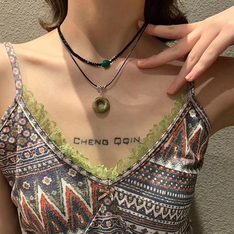 Modern Chinese Retro Zen Style Necklace for Women, Elegant and Versatile, Unique Ethnic Flavor Clavicle Chain, Ancient Style Design, Accessory