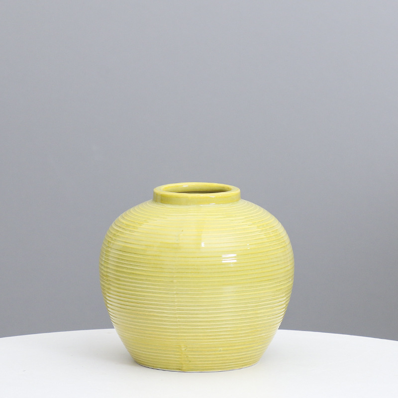 Estilo nórdico de cerámica ins florero simple jarrón de flores secas sala de estar decoración del hogar arreglo floral decoración creativa arreglo floral lote