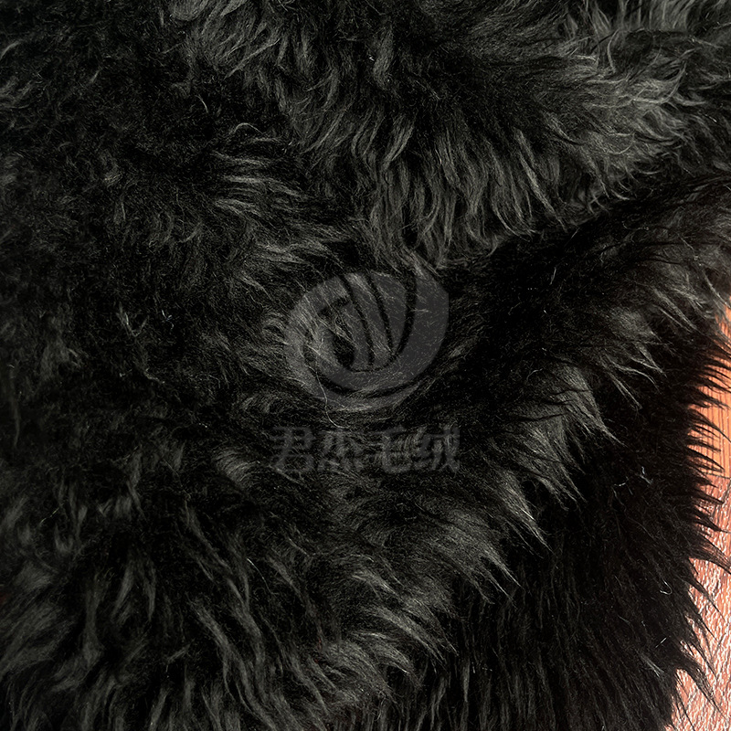 黑色毛绒布料家纺工艺礼品圣诞装饰面料玩具鞋帽服装里料