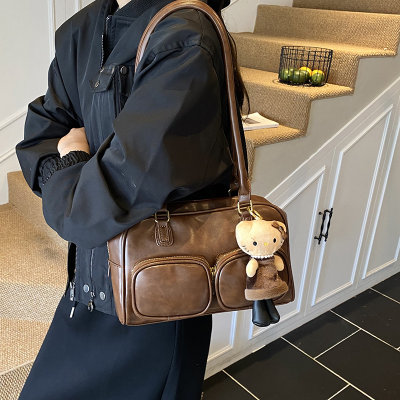 Bolsa de almohada de viaje de alta calidad, bolsa de hombro de gran capacidad, otoño y invierno 2025, nuevo bolso coreano de alta calidad.