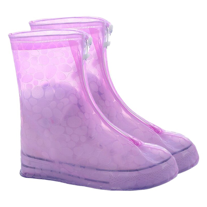 Venta al por mayor cubierta de zapato de lluvia de PVC impermeable antideslizante moda engrosada resistente al desgaste cubierta de zapato adulto al aire libre cubierta de zapato de viaje fabricante