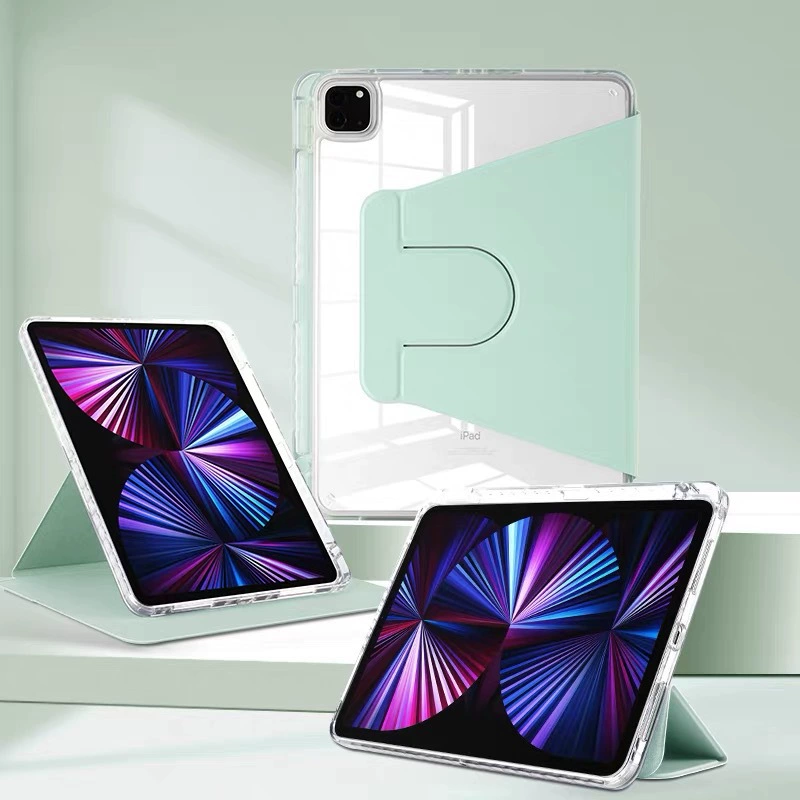Защитный чехол для iPad Air 6 5 нового поколения 10.9 из акрила 789 с поворотом PRO11 со слотом под стилус 9.7 твердое корпусное изделие