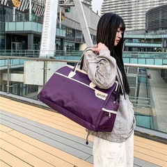 短途旅行包女单肩手提大容量时尚韩版内置加粗钢丝防水出差行李包