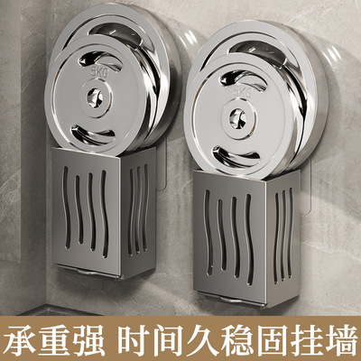 源头工厂壁挂式多功能筷子筒厨房免打孔餐具收纳沥水勺子置物架