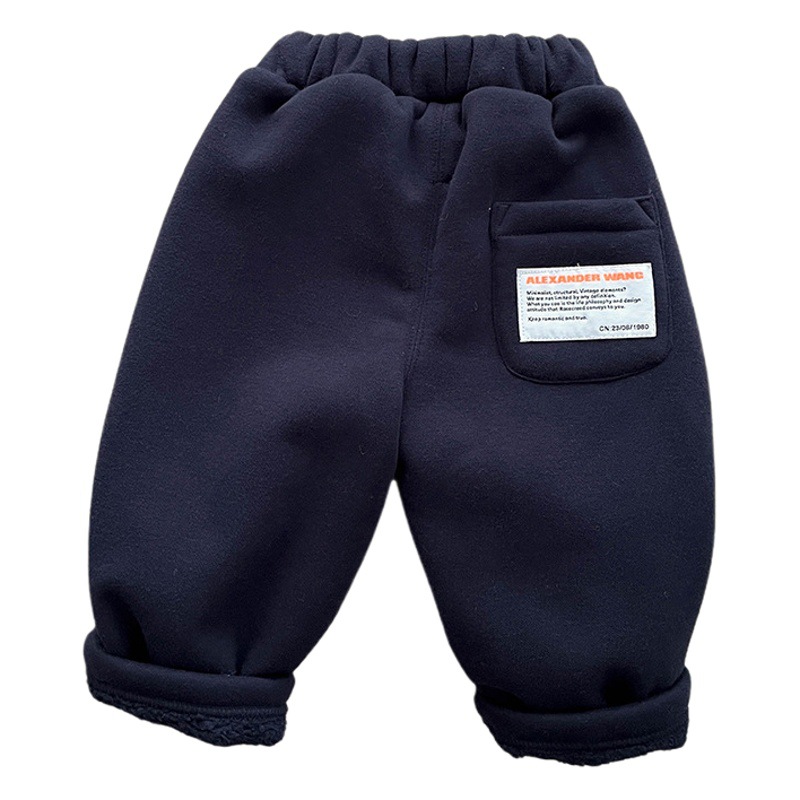 Pantalones de Chándal Térmicos para Niño con Forro Engrosado para Invierno