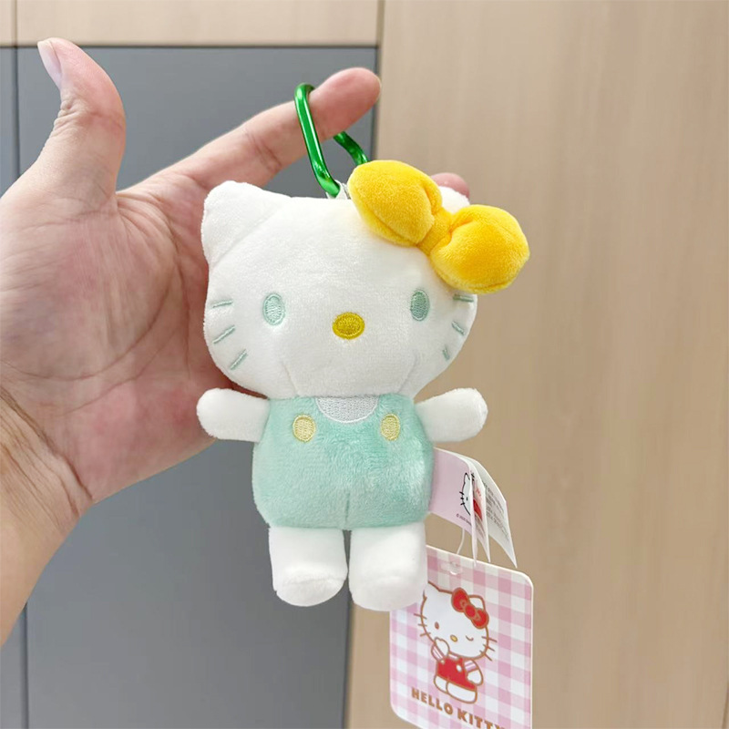 本物の KT 猫ペンダントぬいぐるみキーホルダー漫画猫人形スクールバッグペンダントぬいぐるみギフト|undefined