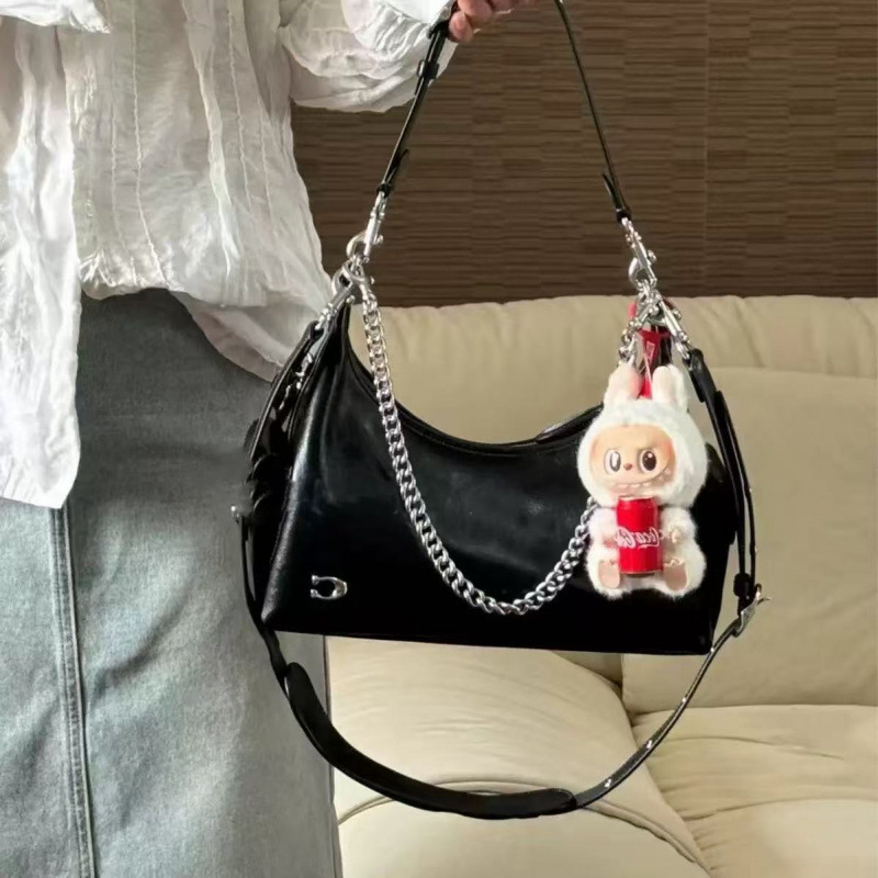 Coach Pocket Juliet Chain Handbag Shoulder Bag Underarm Vintage Motorcycle Bag Carryall Women's Bag Coach Pocket Juliet Chain Handbag Shoulder Bag Underarm Vintage Motorcycle Bag Carryall Women's Bag