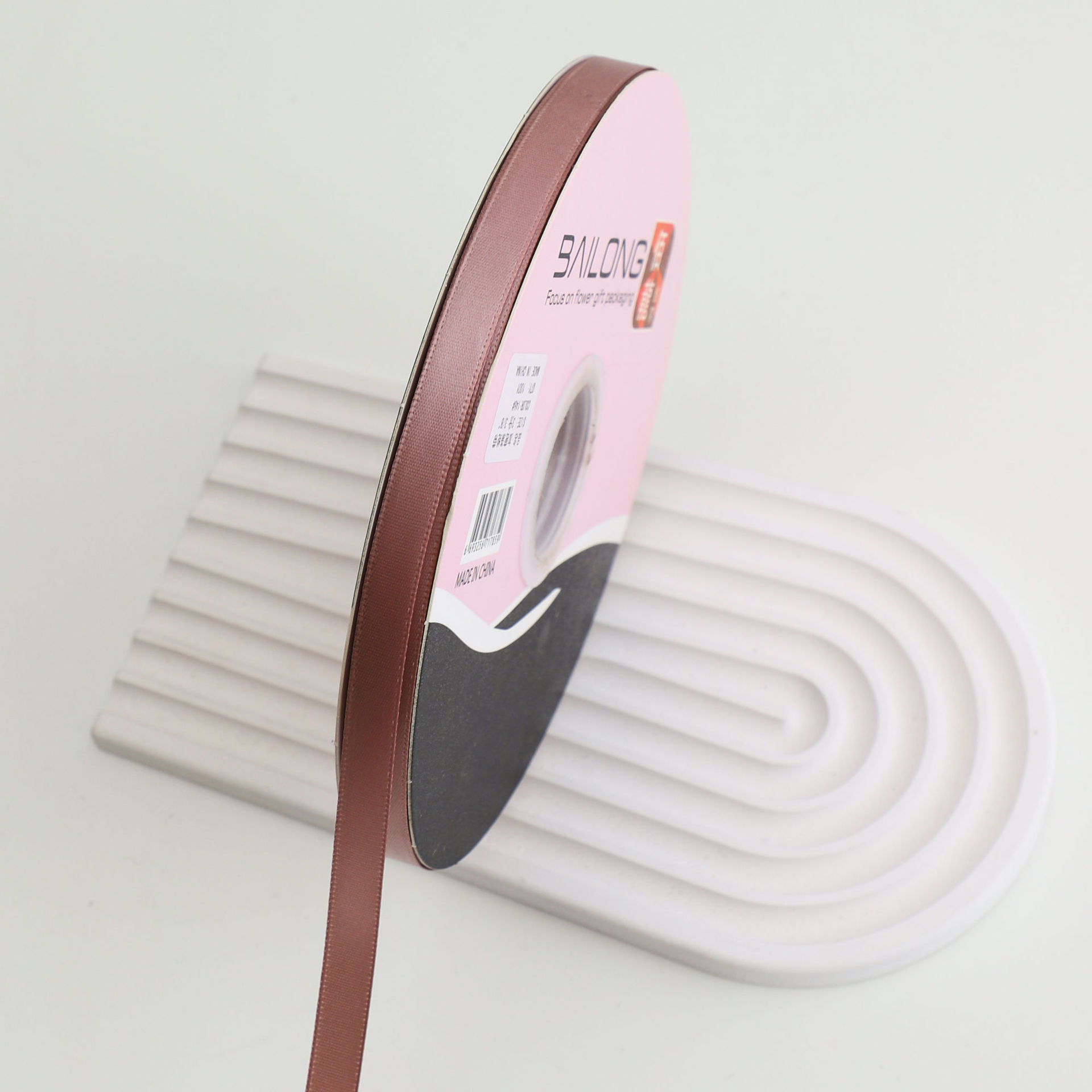 100 yardas de cinta de poliéster de doble cara Macarons, decoración de ramo, regalo, embalaje de flores, cinta de color sólido al por mayor