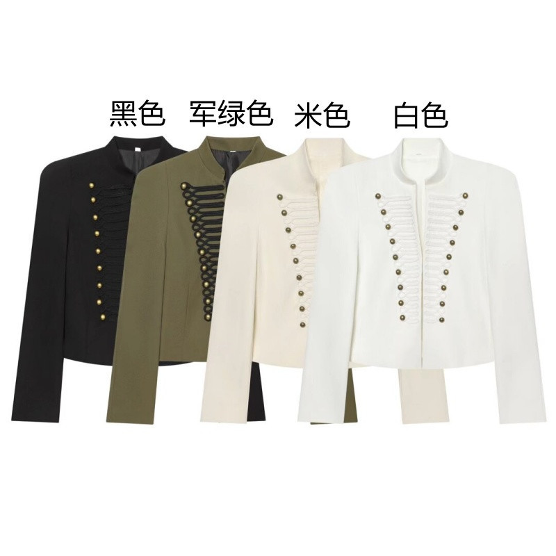UNIZERA Women's 2026 Summer New High-End Short Slim-Fit Blazer with Shoulder Pads 4840798